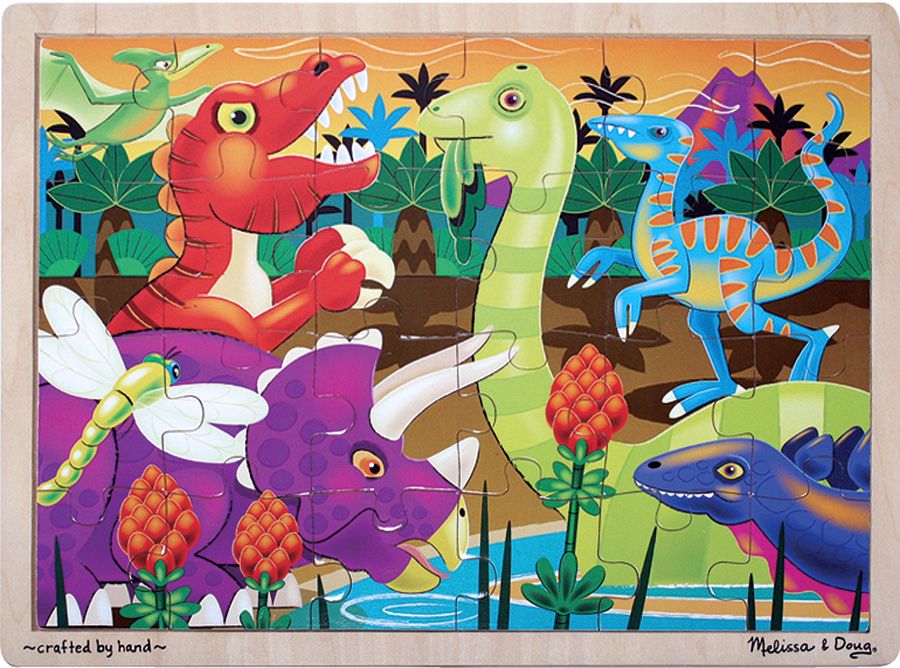 Melissa & Doug Prehistoric Sunset (Dinosaurs) Jigsaw (24 pc) at Kmart.com