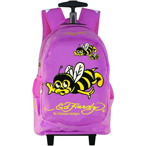 Ed Hardy Brad Bee Wheeled Backpack