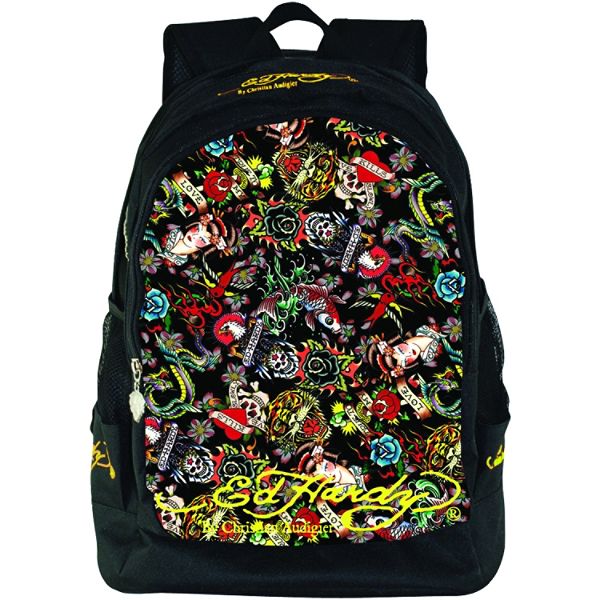 Ed Hardy Bruce Collage Backpack