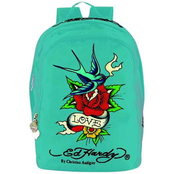 Ed Hardy Josh Bird Flower Backpack