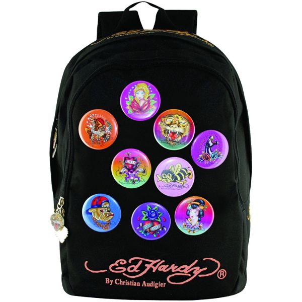 Ed Hardy Josh Metal Pins Backpack