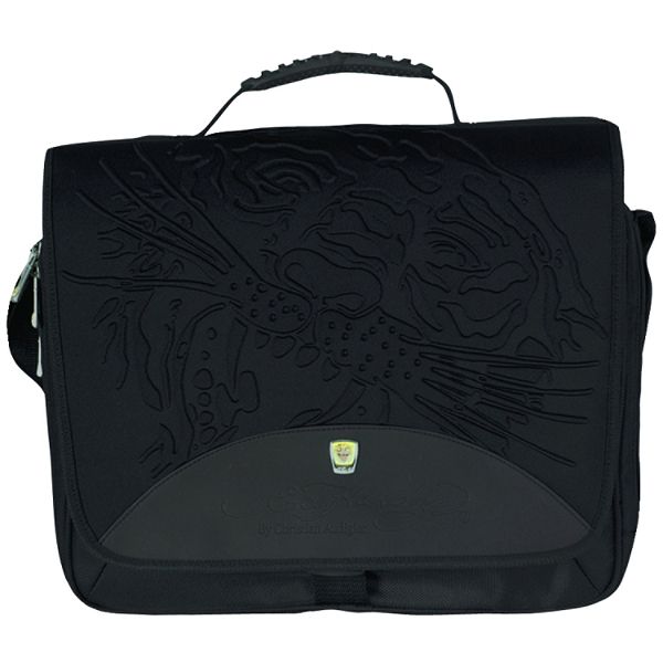 Ed Hardy Sammy Tiger Black Messenger Bag