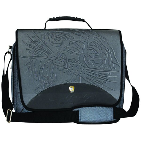 Ed Hardy Sammy Tiger Gray Messenger Bag