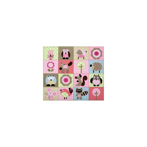 Amanda Blu Embellished Fabric Album 12"x12-woodland Animals FAB12-1128