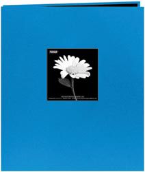 Pioneer Fabric Frame Scrapbook 8.5"X11-Sky Blue