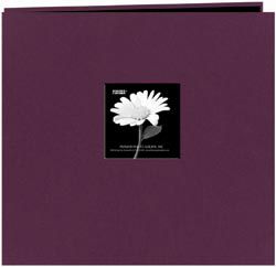 Pioneer Fabric Frame Scrapbook 12"X12-Wildberry Purple