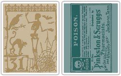 Sizzix Texture Fades Embossing Folders 2/Pkg By Tim Holtz-Halloween
