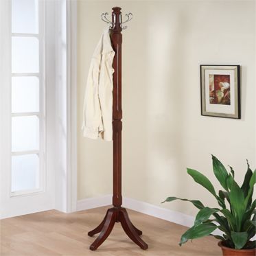 L Powell Contemporary "Merlot" Coat Rack - overpacked