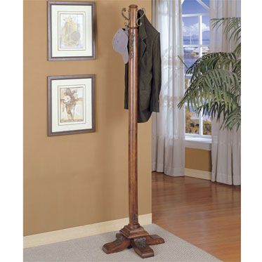 L Powell ''Woodbury Mahogany'' Coat Rack -
