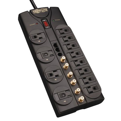 Tripp Lite HT1210SAT3 12 Outlet Home Theater Surge Protector, 2880 price decreased by 55%