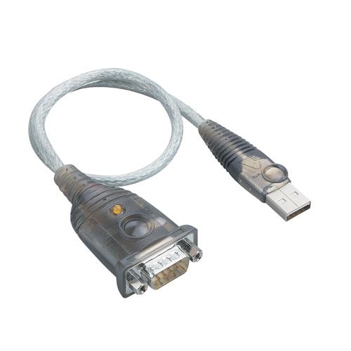 Tripp Lite U209-000-R USB to Serial DB9M Adapter, USB A Male to DB9 Male