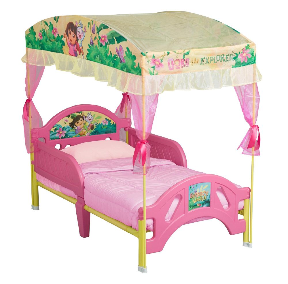 Delta Toddler  Rail on Delta Childrens Dora The Explorer Toddler Bed With Canopy   Usa