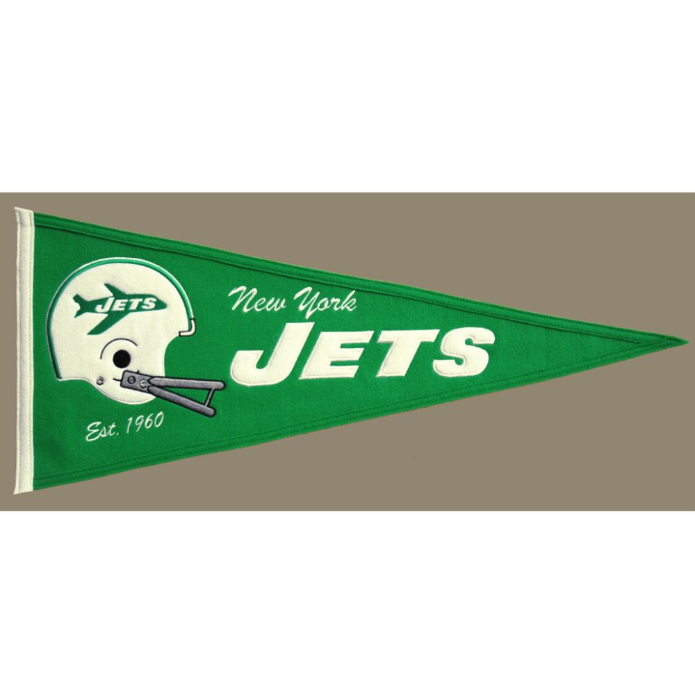 New York Jets Throwback Wool Pennant