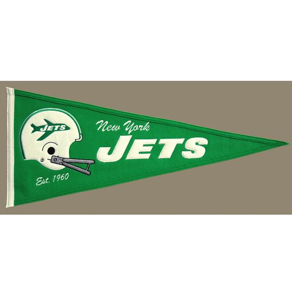 New York Jets Throwback Wool Pennant