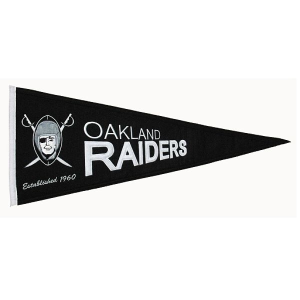 Winning Streak Oakland Raiders Throwback Wool Pennant
