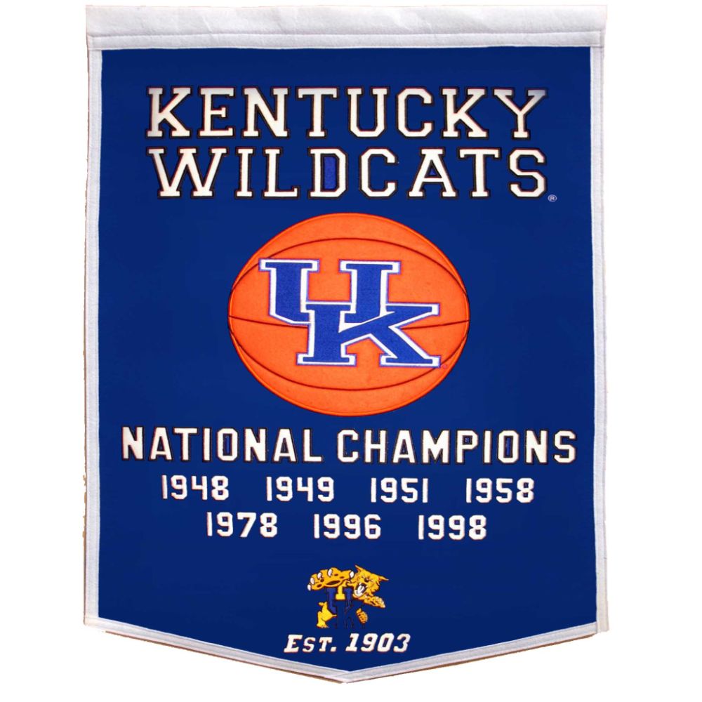 Winning Streak Kentucky Wildcats NCAA Basketball Dynasty Banner