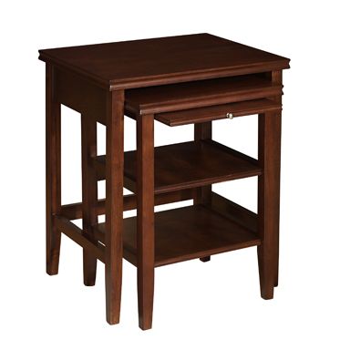 L Powell Shelburne Cherry 2-Piece Nested Tables