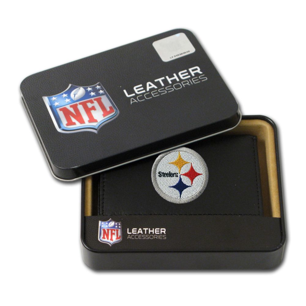 Rico Pittsburgh Steelers Men's Black Leather Tri-fold Wallet at Kmart.com