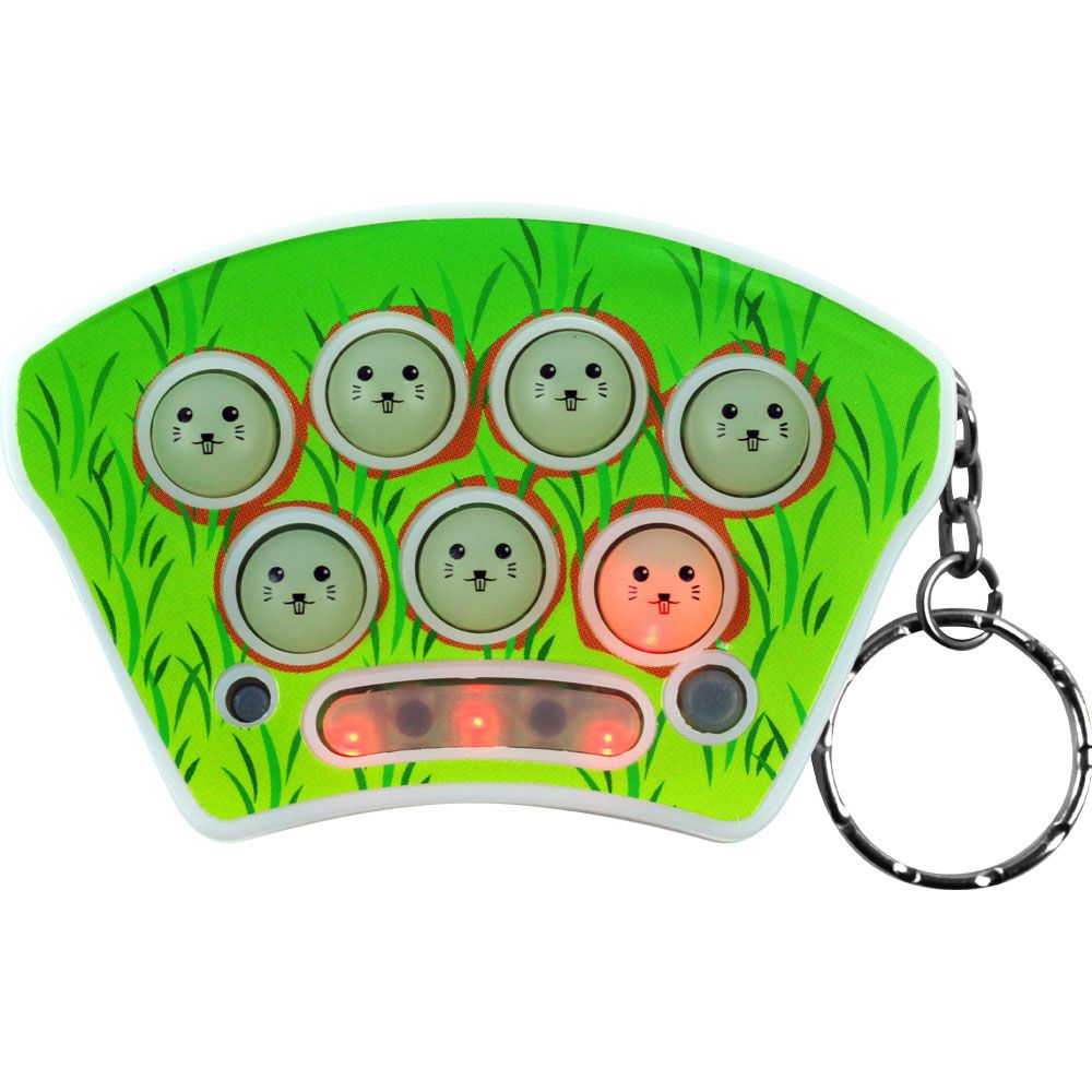Trademark Games Mini Whack It Game Keychain with Sound and Lights