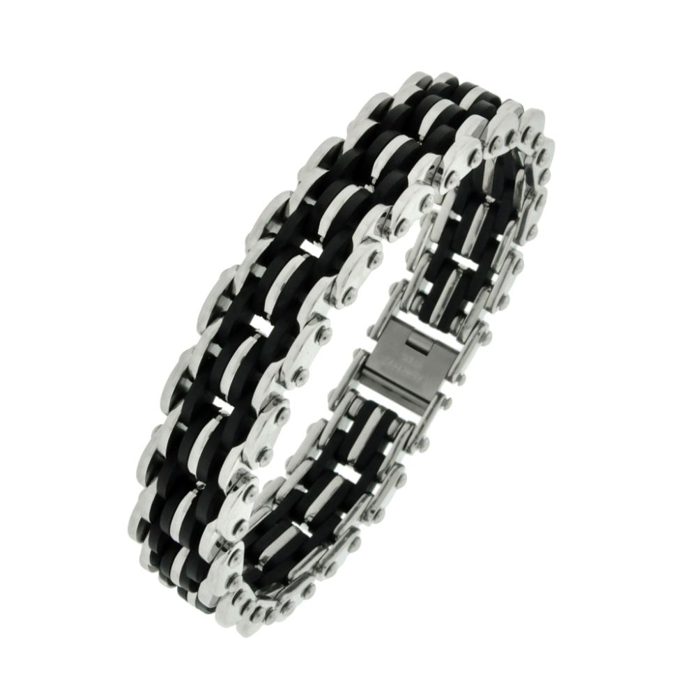   Men's Stainless Steel Wide Link