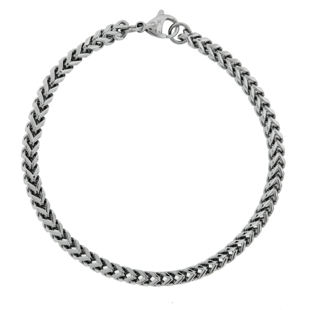   Men's Stainless Steel Foxtail Bracelet at Sears.com