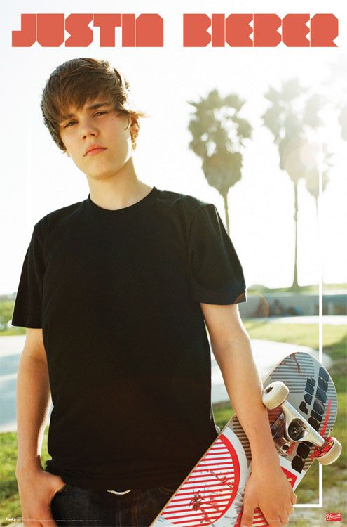 trends Justin Bieber Skateboard Poster at Kmart.com