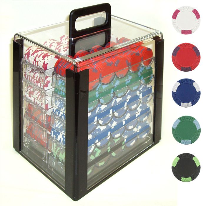 Trademark Poker 1000 Las Vegas EDGE SPOT NEXGEN Chips in Acrylic by Hunting Accessories