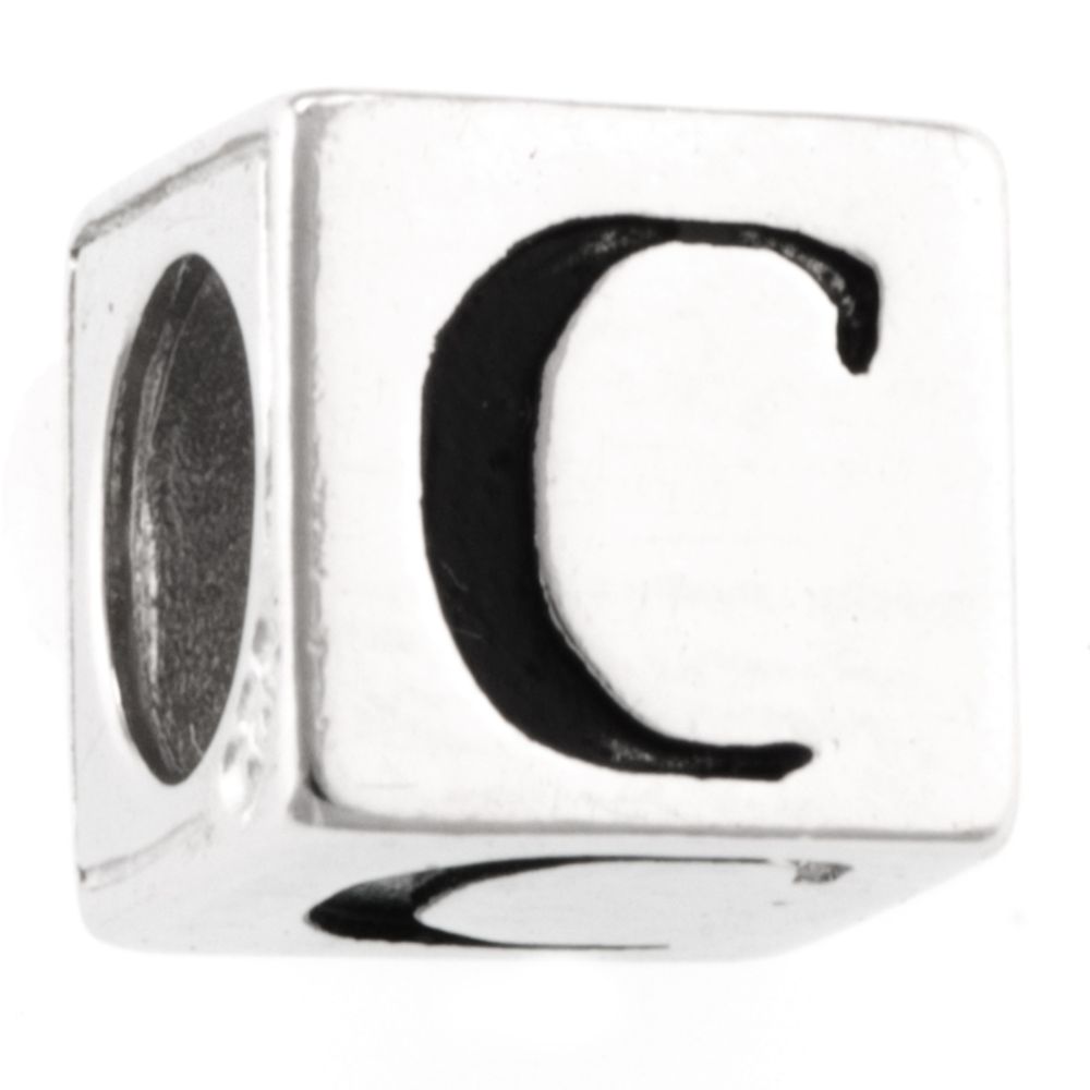 Tradition Charms Sterling Silver Square "C" Bead at Kmart.com