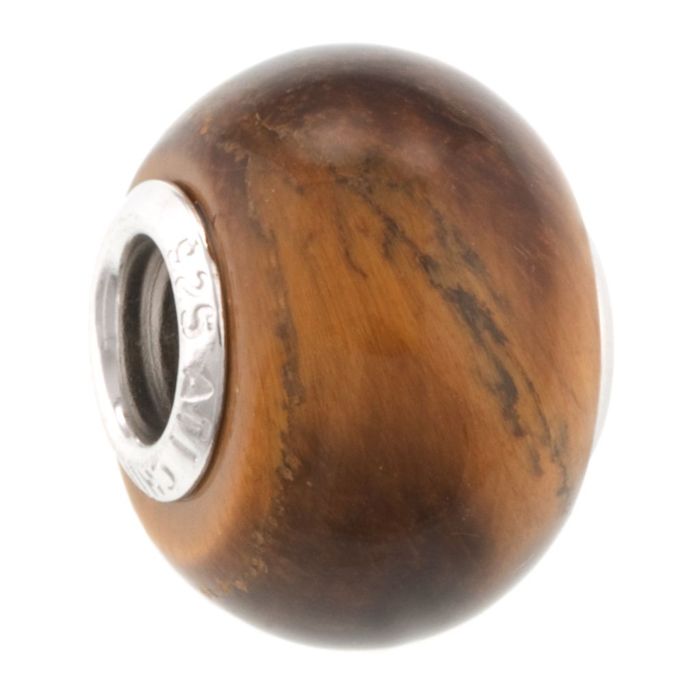 Tradition Charms Sterling Silver Tigers Eye Bead