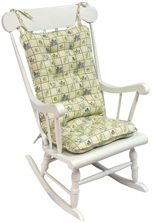 Greendale Home Fashions Standard Rocking Chair Cushion - Autumn Leaves - Cornflower at Kmart.com