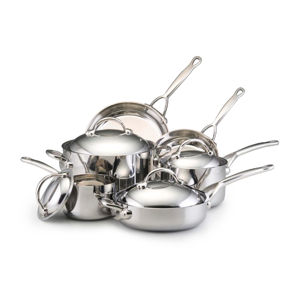 Bonjour Copper Clad 10 Piece Cookware Set
