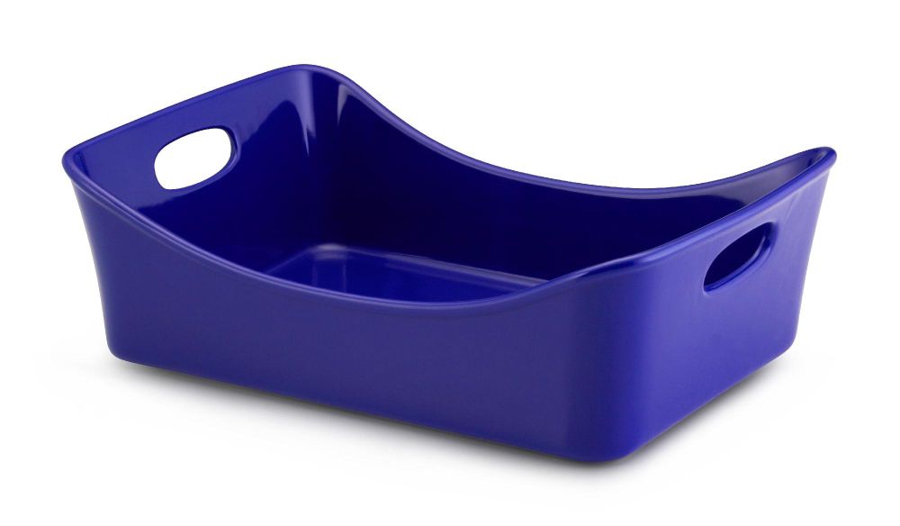 Rachael Ray Stoneware 9" x 13" Rectangular Pan "Lasagna Lover"- Blue