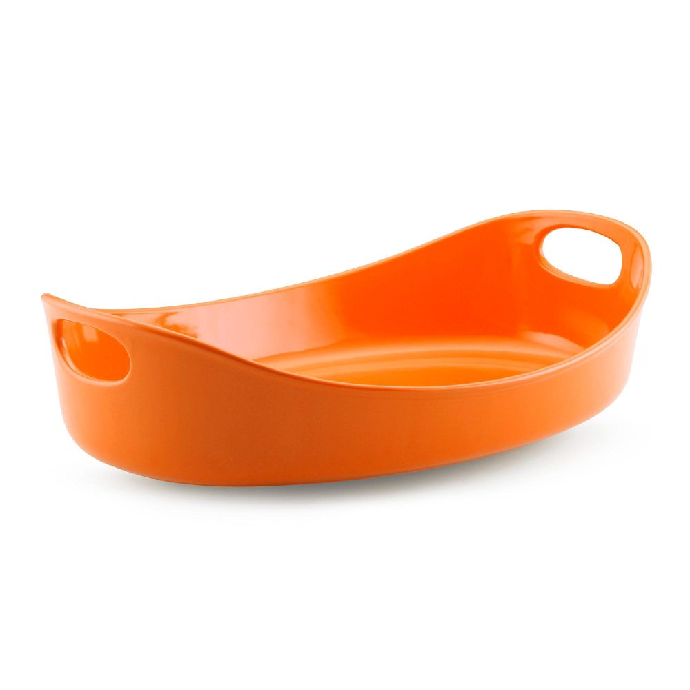 Rachael Ray Stoneware 3 Qt. Large Oval Baker- Orange at Sears.com