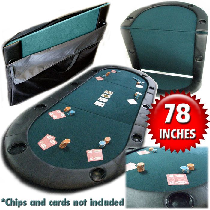 Trademark Texas Holdem Poker Folding Tabletop with Cupholders at Sears.com