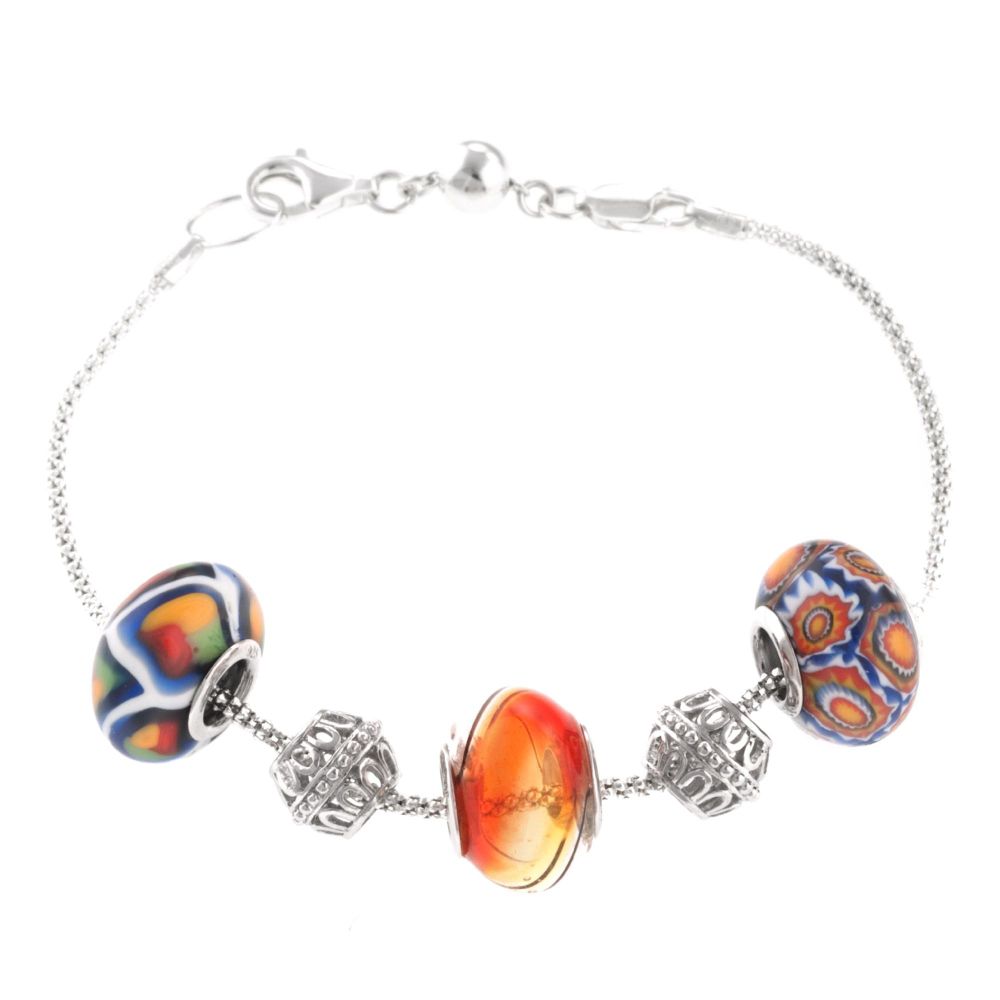 Tradition Charms Sterling Silver Red Beaded