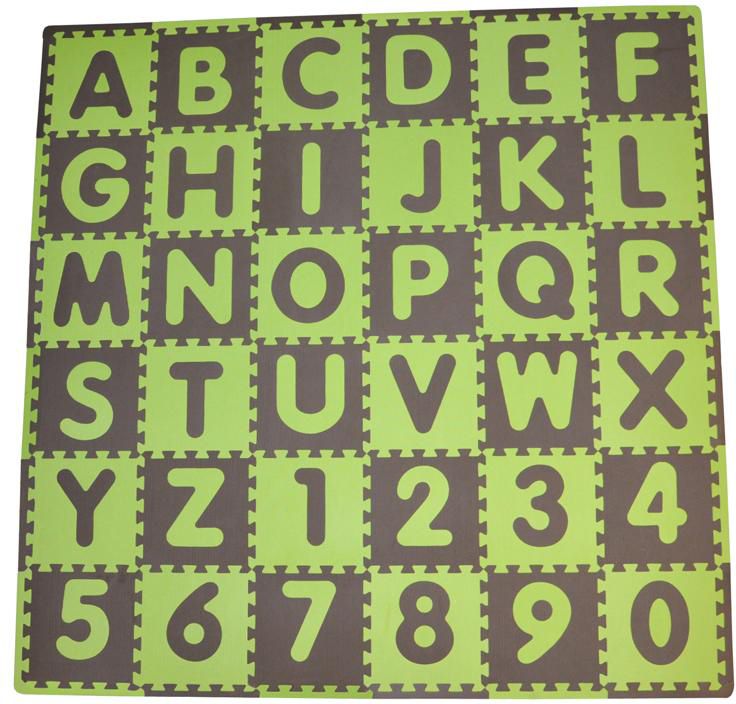 Tadpoles ABC Floor Mats, Green/Brown Children's Toys