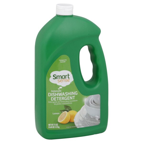 Smart Sense Automatic Gel Dishwashing Detergent Lemon, 75oz