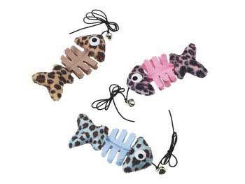 Ethical Products Inc. Eth Toy Teaser Fishbone Animal Print w/Catnip