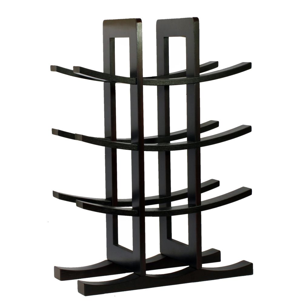 Oceanstar 12-Bottle Dark Espresso Bamboo Wine Rack WR1132 at Sears.com