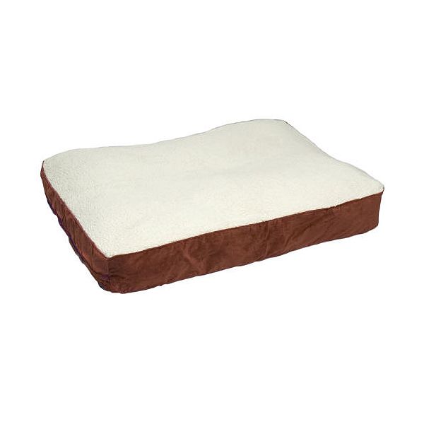 Buster Dog Bed – Large – Crimson/sherpa