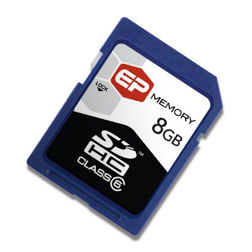 EP Memory EP 8GB SDHC (Secure Digital High Capacity) Class 6 Cards
