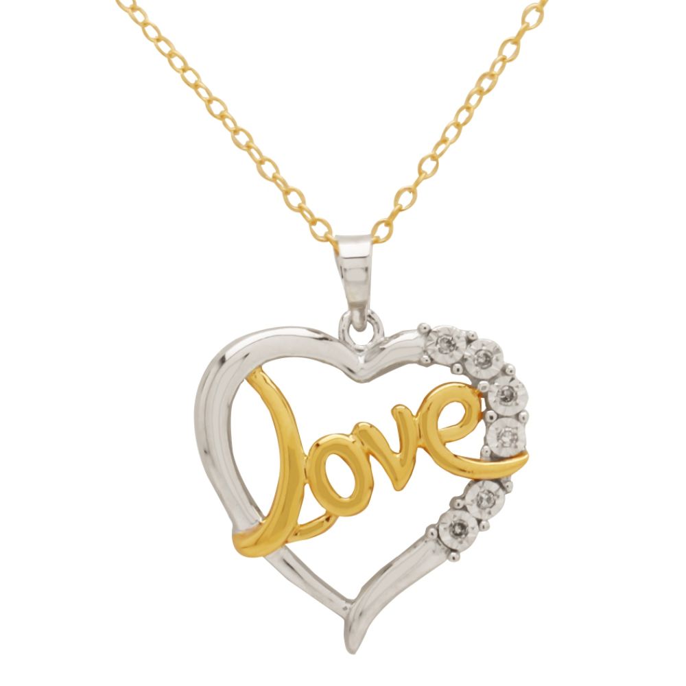 Diamond Accent Love Heart Pendant