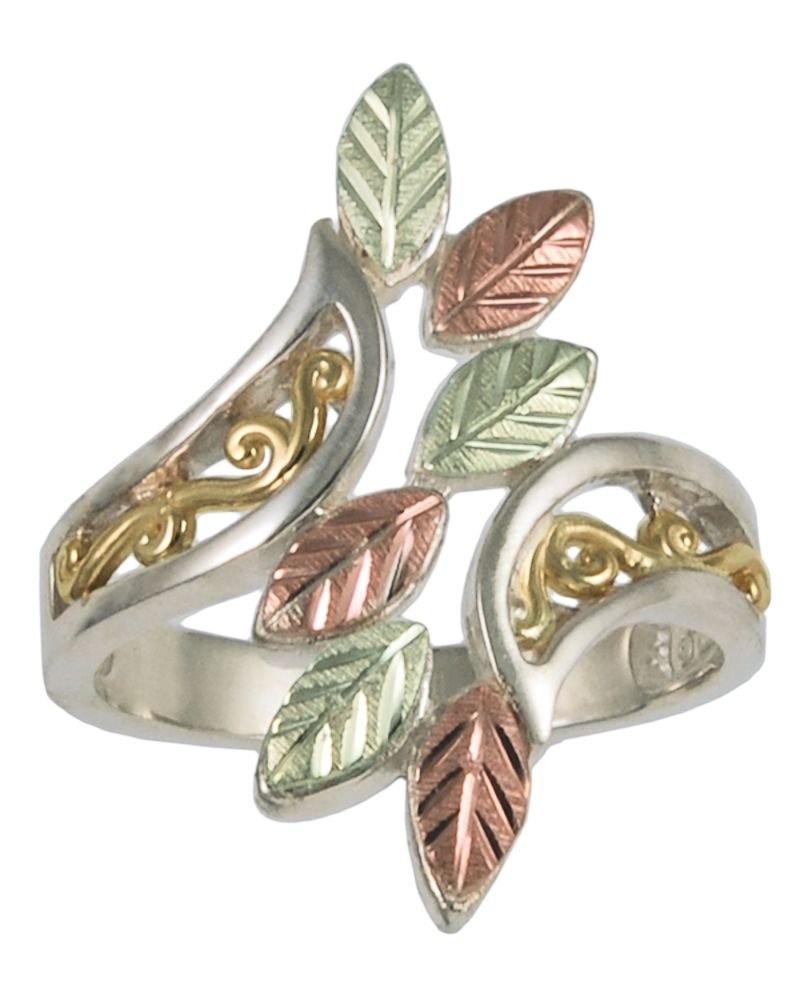 Black Hills Gold on Sterling Silver Elongated Ladies' Ring at Sears.com