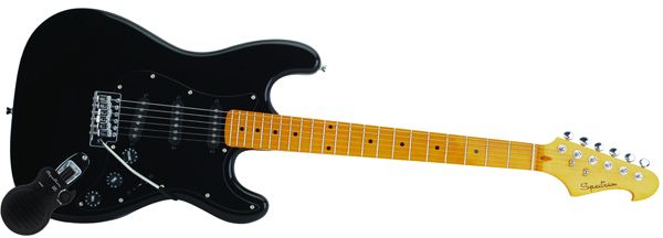 Spectrum AIL 91BB Custom Pro "ST" Style Ultra Black Electric Guitar at Sears.com