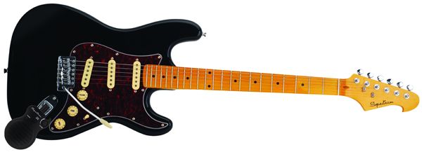 Spectrum AIL 92LS Custom Pro "ST" Style Black & Red Electric
