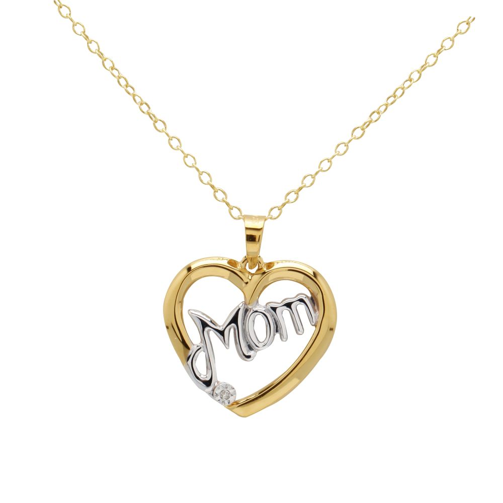 Gold Over Sterling Silver Mom Heart Pendant at Kmart.com