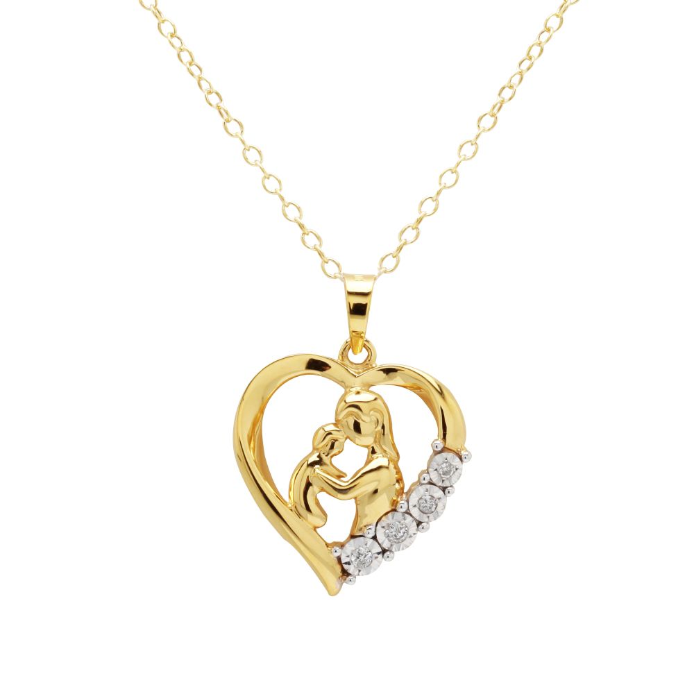 Gold Over Sterling Silver Mom Heart Pendant at Kmart.com