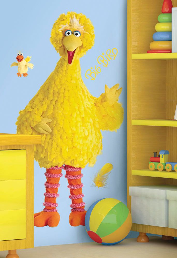 Sesame Street - Big Bird Peel & Stick Giant Wall Decal