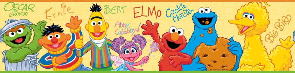 RoomMates Sesame Street Peel & Stick Border at Kmart.com