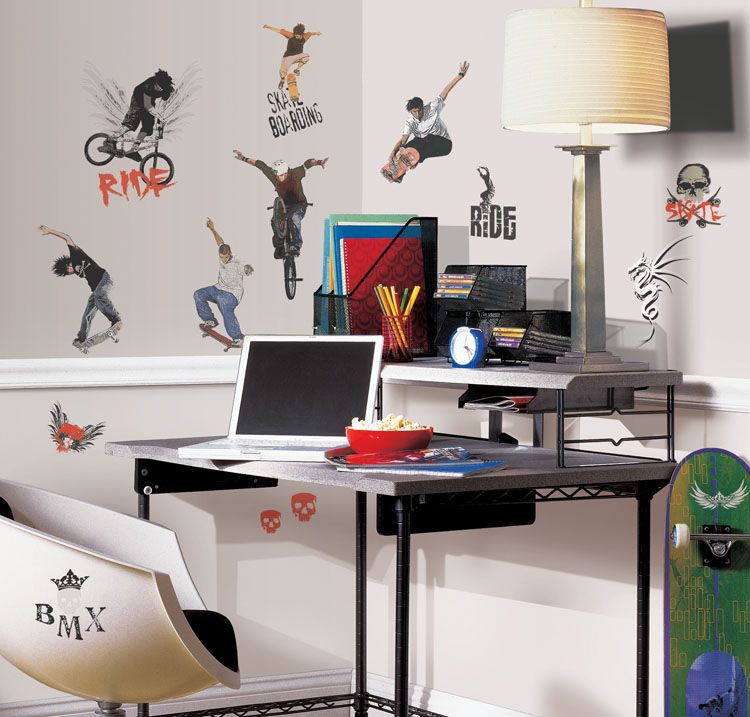 RoomMates Extreme Sports Peel & Stick Wall Decals 